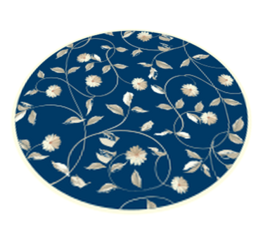 Alfombra vinilo habitación flores estilo vintage - TenVinilo
