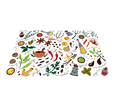 Alfombra vinílica cocina de especias - TenVinilo