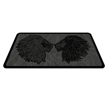 Alfombra vinilo animales batalla leones - TenVinilo
