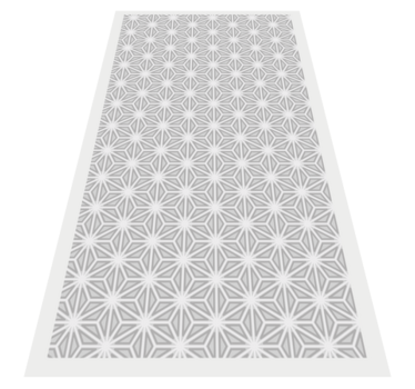 Alfombra vinílica dormitorio Elegante gris geométrico - TenVinilo
