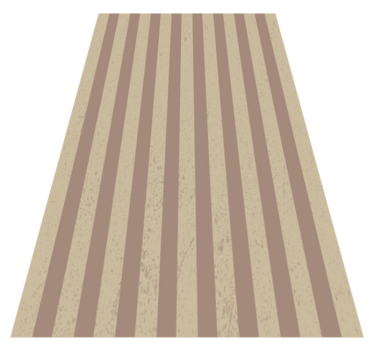 Alfombra de vinilo rayas Diseño de rayas marrones - TenVinilo