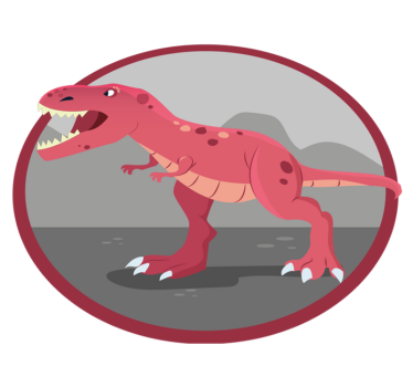 Alfombras vinílicas con Ilustración de t-rex - TenVinilo