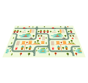 Alfombra vinílica infantil carretera - TenVinilo