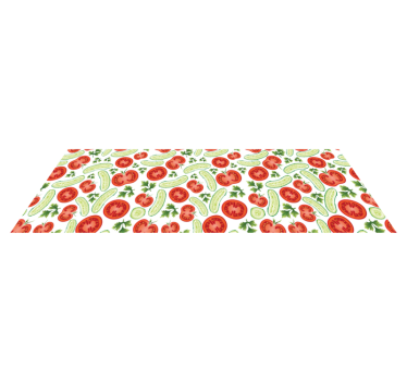 Alfombra vinílica cocina motivo vegetal - TenVinilo