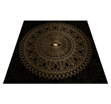 Alfombra de vinilo mandala Mandala ojo que todo lo ve - TenVinilo