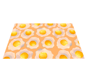 Alfombra vinílica cocina Huevo soleado - TenVinilo