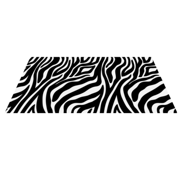 Alfombra de vinilo animal print Estampado de cebra - TenVinilo