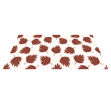Alfombra vinílica cocina Hojas de otoño - TenVinilo