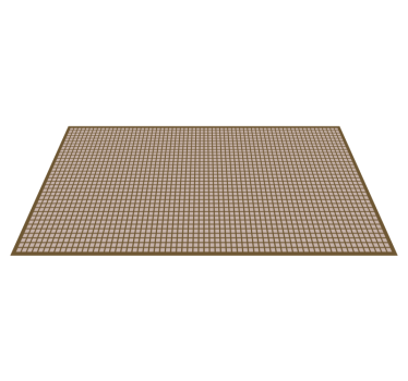 Alfombra vinílica dormitorio Cuadrados beige - TenVinilo