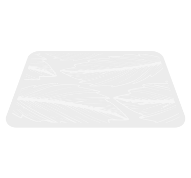 Alfombras de vinilo modernas Hoja gris y blanca - TenVinilo
