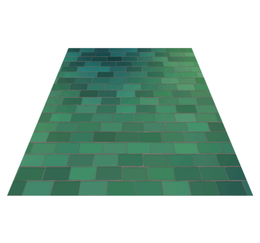 Alfombra vinilo textura Ladrillos verdes - TenVinilo