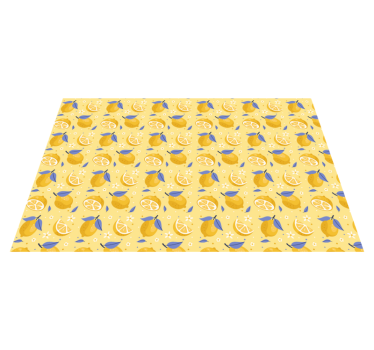Alfombra vinílica cocina delicias con estampado de limón - TenVinilo