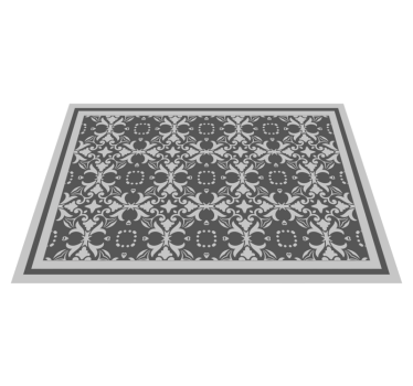Alfombra vinílica cocina diseño de azulejos victorianos - TenVinilo