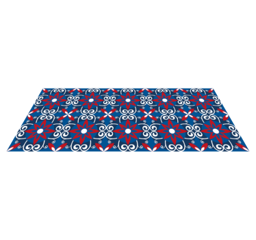 Alfombras vinílicas de azulejos Flor de lis beija - TenVinilo