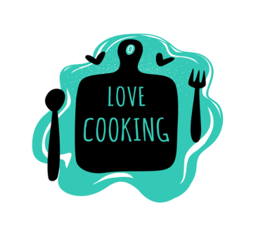 Alfombra vinílica cocina tabla de cortar me encanta cocinar - TenVinilo