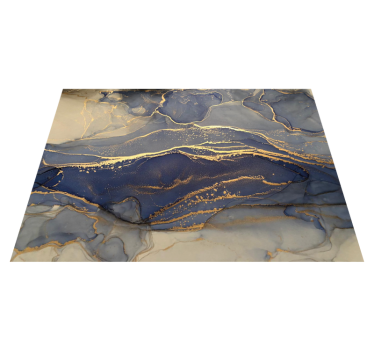 Alfombra de vinilo textura piedra Roca azul marino - TenVinilo