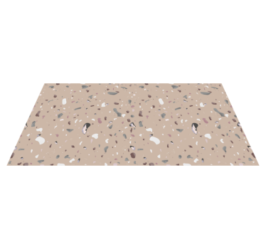 Alfombras vinílicas de azulejos Terrazo beige - TenVinilo