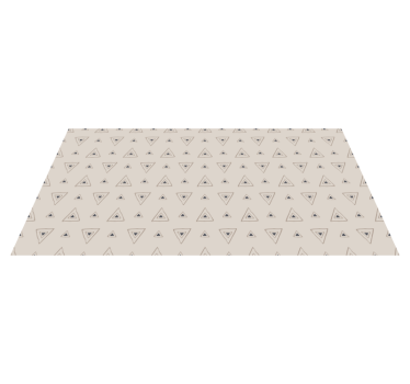 Alfombra vinílica nórdica Triángulos nórdicos beige - TenVinilo