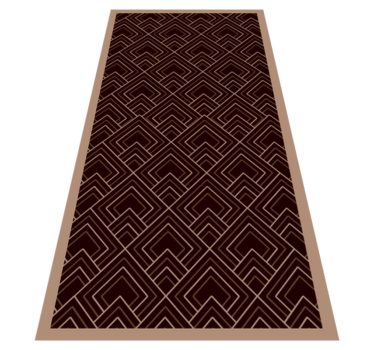 Alfombra vinílica dormitorio composición negra - TenVinilo