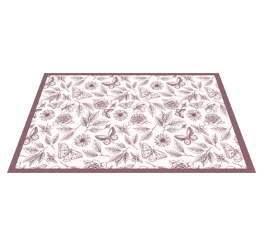 Alfombra vinílica mosaico Alfombra rosa whig - TenVinilo
