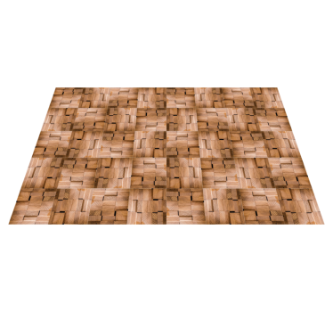 Alfombra de vinilo textura Tablón de madera nogal - TenVinilo