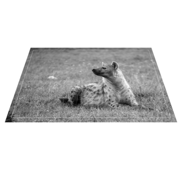 Alfombras vinílicas de animales Animal linda hiena - TenVinilo