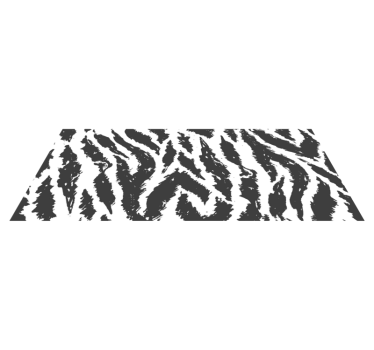 Alfombra vinílica animal print piel tigre blanca - TenVinilo