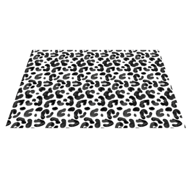 Alfombra de vinilo animal print Animal print negro - TenVinilo