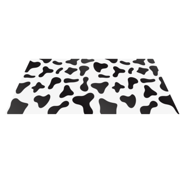 Alfombra vinilo animal print de vaca clásica - TenVinilo