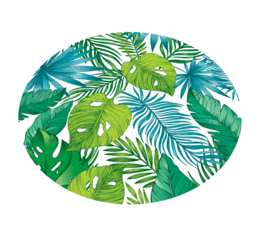 Alfombra vinilo naturaleza hojas tropicales  - TenVinilo
