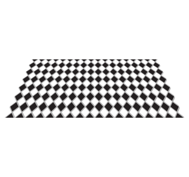 Alfombra vinilo cocina diamantes negros - TenVinilo