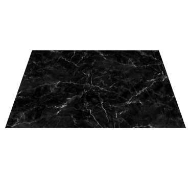 Alfombra vinilo cocina mármol negro - TenVinilo