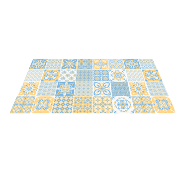 Alfombra vinilo azulejos tonos sobrios - TenVinilo