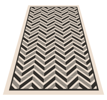 Alfombra de vinilo nórdica Flechas nórdicas de cocina - TenVinilo