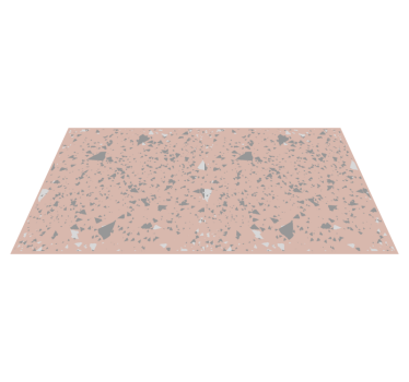 Alfombra de vinilo textura Terrazzo rosa y gris - TenVinilo