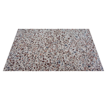 Alfombra de vinilo textura Terrazo color gris - TenVinilo