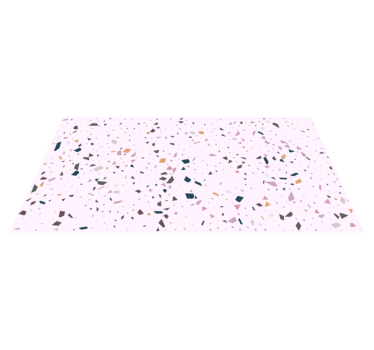 Alfombra vinilo cocina terrazo rosa clásico - TenVinilo