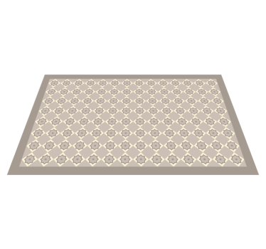 Alfombras vinílicas de azulejos de cemento beige - TenVinilo