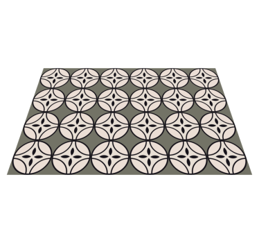 Alfombra vinílica cocina armonía circular - TenVinilo