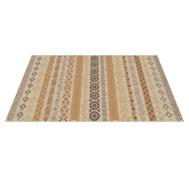 Alfombra vinilo mosaico étnico minimalista - TenVinilo