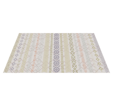 Alfombra vinílica cocina estampado geométrico - TenVinilo