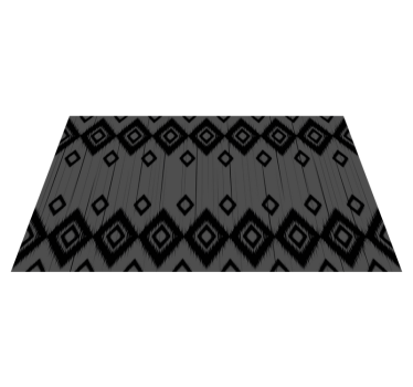 Alfombra vinílica rectangular en gris y negro - TenVinilo