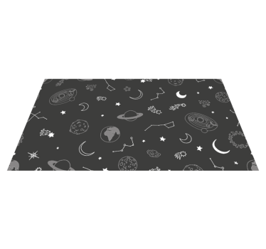 Alfombra de vinilo bebé Univers nórdico - TenVinilo