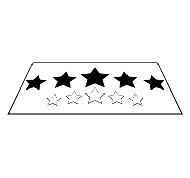 Alfombra de vinilo recibidor Grandes estrellas negras - TenVinilo