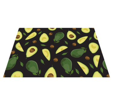 Alfombra vinílica cocina Muchos aguacates con semillas - TenVinilo