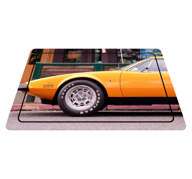 Alfombra de vinilo vintage Detomaso pantera - TenVinilo