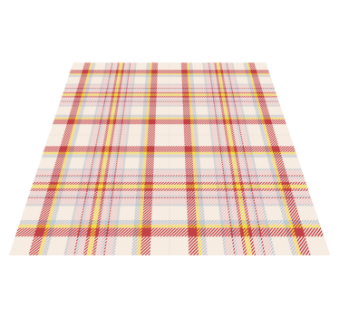 Alfombra de vinilo cuadrada Tartán escocés estampado - TenVinilo