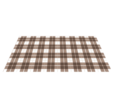 Alfombra vinilica rectangular Cuadrados estampados marrones y bla - TenVinilo