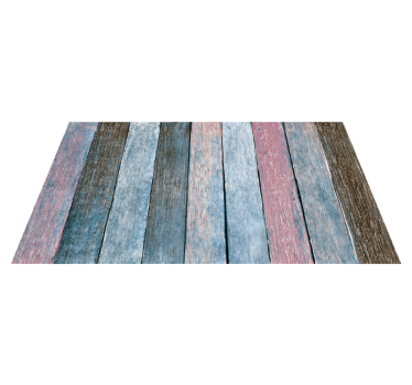 Alfombra vinílica Tablones de madera rústicos - TenVinilo
