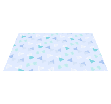 Alfombra vinílica geométrica Triángulos de acuarela azul y morado - TenVinilo